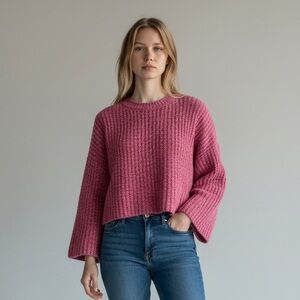 Sincerely Jules Pink Textured Knit Sweater XS